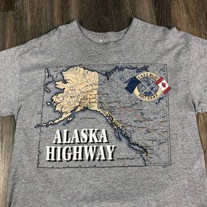 Vintage Anvil Alaska highway tshirt